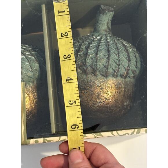 Acorn+Oak" decorative acorns from the Harvest Collection Set Of 2 NIB Fall Decor - Picture 5 of 6